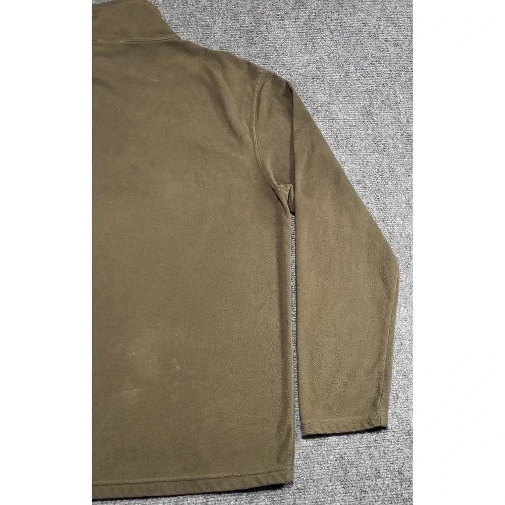 The North Face Men's Glacier Fleece 1/4 Zip Jacket Green Sweater Size Medium